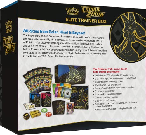 Crown Zenith Elite Trainer Box Trading Card Game Collection